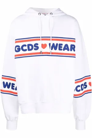 GCDS Herren, Sweatshirts & Hoodies, Weiß, MGröße: