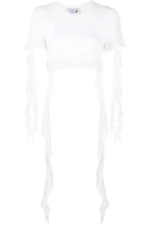 BLUMARINE Damen, Oberteile, Weiß, MGröße: