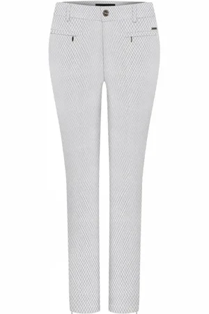 C.ro Damen, Hosen, Weiß, 2XLGröße:
