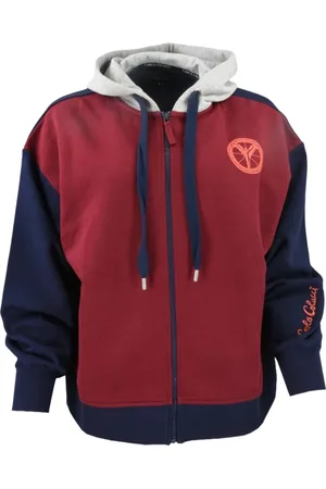 Carlo Colucci Damen, Sweatshirts & Hoodies, Rot, 2XLGröße: