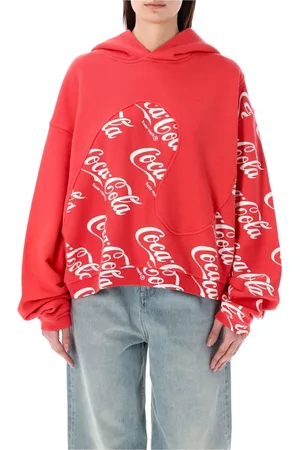 ERL Damen, Sweatshirts & Hoodies, Rot, MGröße: