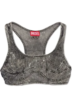 Diesel Damen, Oberteile, Grau, LGröße: