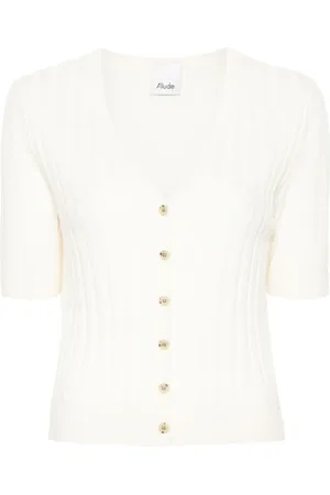 Allude Damen, Strickwaren, Weiß, LGröße: