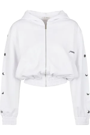 hinnominate Damen, Sweatshirts & Hoodies, Weiß, MGröße: