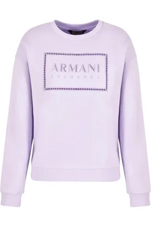 Armani Exchange Damen, Sweatshirts & Hoodies, Lila, SGröße: