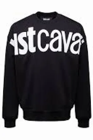 Roberto Cavalli Herren, Sweatshirts & Hoodies, Schwarzk, MGröße: