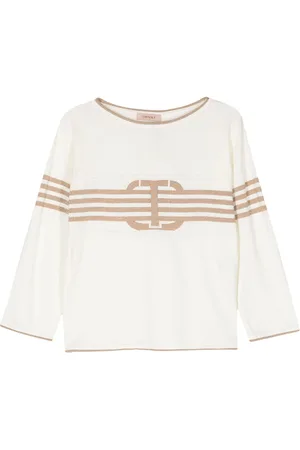 Twin-Set Damen, Sweatshirts & Hoodies, Weiß, MGröße: