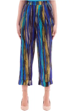 Manila Grace Damen, Hosen, Blau, MGröße:
