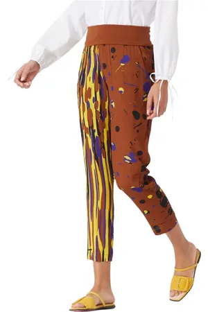Manila Grace Damen, Hosen, Braun, MGröße: