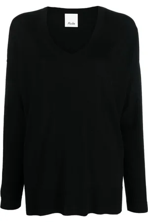 Allude Damen, Strickwaren, Schwarzk, LGröße: