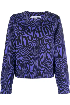 Moschino Damen, Sweatshirts & Hoodies, Blau, MGröße: