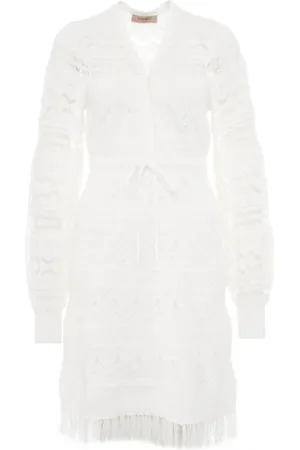 Twin-Set Damen, Kleider, Weiß, XLGröße: