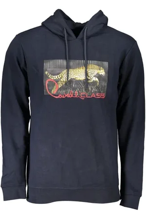 Roberto Cavalli Herren, Sweatshirts & Hoodies, Blau, LGröße: