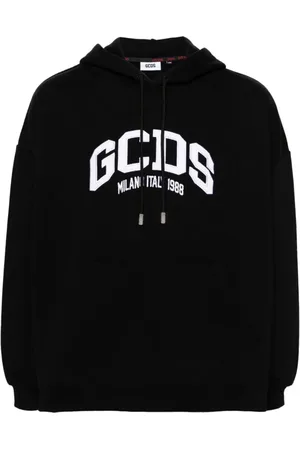 GCDS Herren, Sweatshirts & Hoodies, Schwarzk, LGröße: