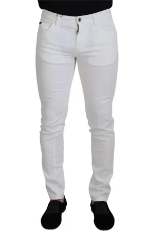 Dolce & Gabbana Herren, Jeans, Weiß, SGröße: