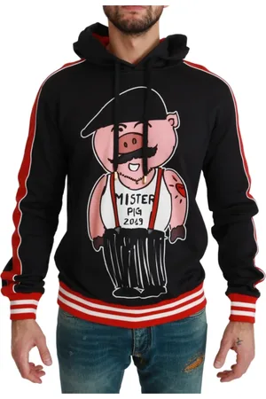 Dolce & Gabbana Herren, Sweatshirts & Hoodies, Schwarzk, MGröße: