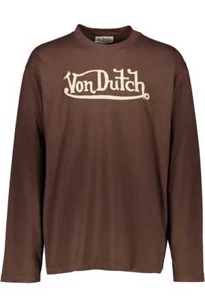 Von Dutch Herren, Oberteile, Braun, MGröße: