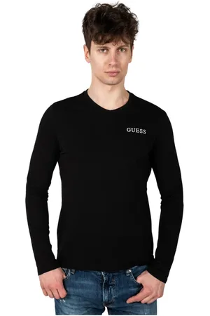 Guess Herren, Oberteile, Schwarzk, MGröße: