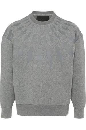 Neil Barrett Herren, Sweatshirts & Hoodies, Grau, LGröße: