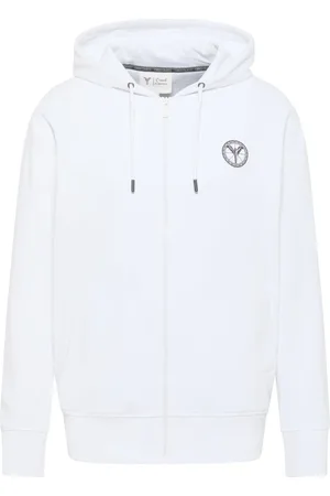 Carlo Colucci Herren, Sweatshirts & Hoodies, Weiß, SGröße: