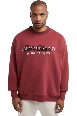 Carlo Colucci Herren, Sweatshirts & Hoodies, Rot, LGröße: