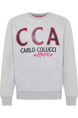 Carlo Colucci Herren, Sweatshirts & Hoodies, Grau, SGröße: