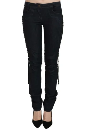 Roberto Cavalli Damen, Jeans, Schwarzk, W26Größe: