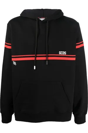 GCDS Herren, Sweatshirts & Hoodies, Schwarzk, MGröße: