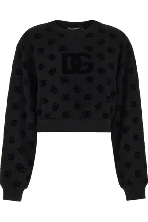 Dolce & Gabbana Damen, Sweatshirts & Hoodies, Schwarzk, 2XSGröße: