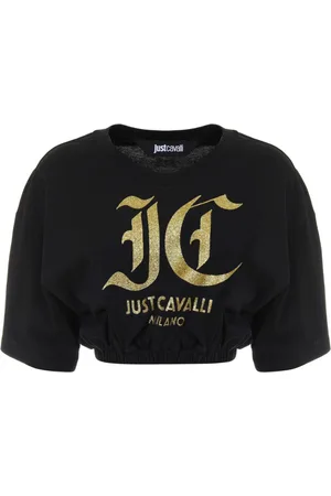 Roberto Cavalli Damen, Oberteile, Schwarzk, SGröße: