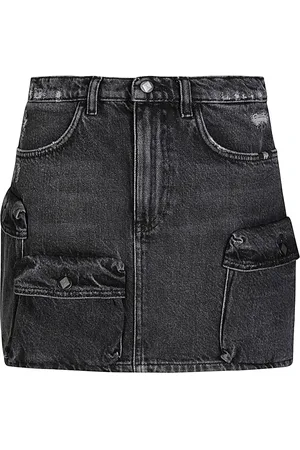 AMISH Damen, Röcke, Schwarzk, W27Größe: