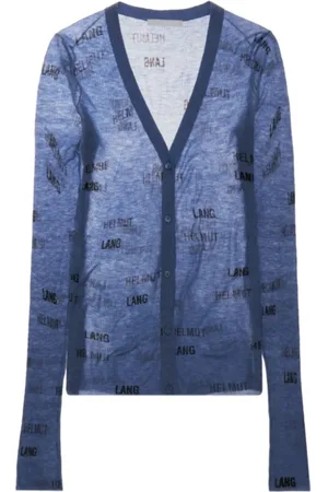 Helmut Lang Damen, Strickwaren, Blau, LGröße: