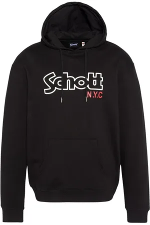 Schott NYC Herren Pullover Mit Truckerkragen - Nachhaltig Aus Recycelten Materialien