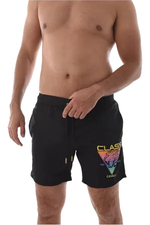 Roberto Cavalli Herren, Bademode, Schwarzk, LGröße:
