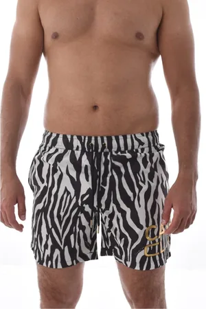 Roberto Cavalli Herren, Bademode, Schwarzk, SGröße: