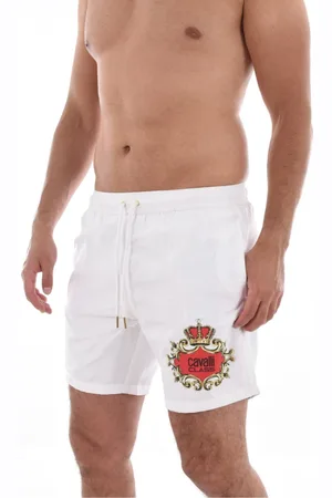 Roberto Cavalli Herren, Bademode, Weiß, LGröße: