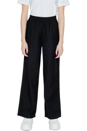 JACQUELINE DE YONG Damen, Hosen, Schwarzk, LGröße: