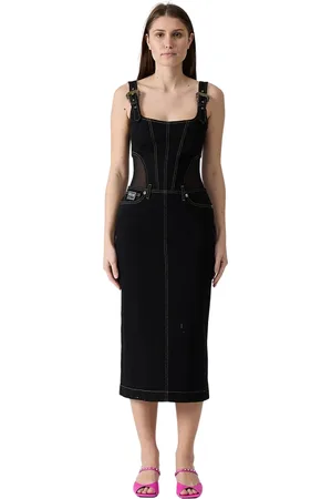 VERSACE Damen, Kleider, Schwarzk, 2XSGröße: