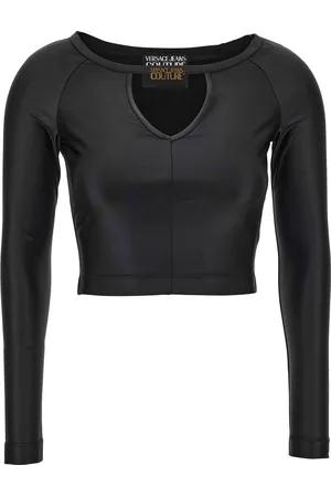 VERSACE Damen, Oberteile, Schwarzk, XSGröße: