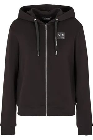 Armani Exchange Damen, Sweatshirts & Hoodies, Schwarzk, MGröße: