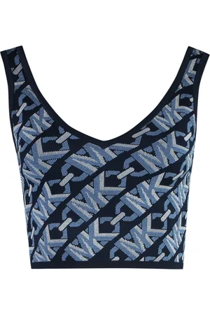 Michael Kors Damen, Oberteile, Blau, MGröße: