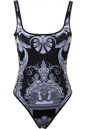 VERSACE Damen, Bademode, Schwarzk, SGröße: