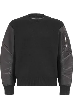 Neil Barrett Herren, Sweatshirts & Hoodies, Schwarzk, LGröße: