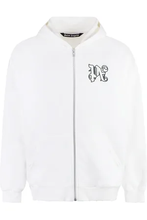 Palm Angels Herren, Sweatshirts & Hoodies, Weiß, SGröße: