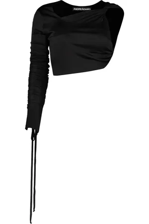 ANDREA ADAMO Damen, Oberteile, Schwarzk, MGröße: