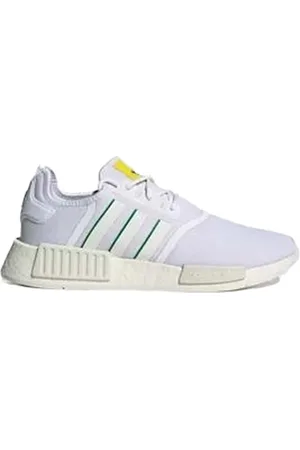 Adidas nmd white and green best sale