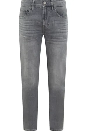 7 for all Mankind Herren, Jeans, Grau, W34Größe: