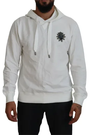 Dolce & Gabbana Herren, Sweatshirts & Hoodies, Weiß, MGröße: