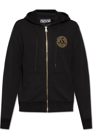 VERSACE Herren, Sweatshirts & Hoodies, Schwarzk, SGröße: