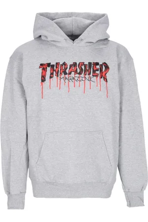 Thrasher Unisex, Sweatshirts & Hoodies, Grau, MGröße: